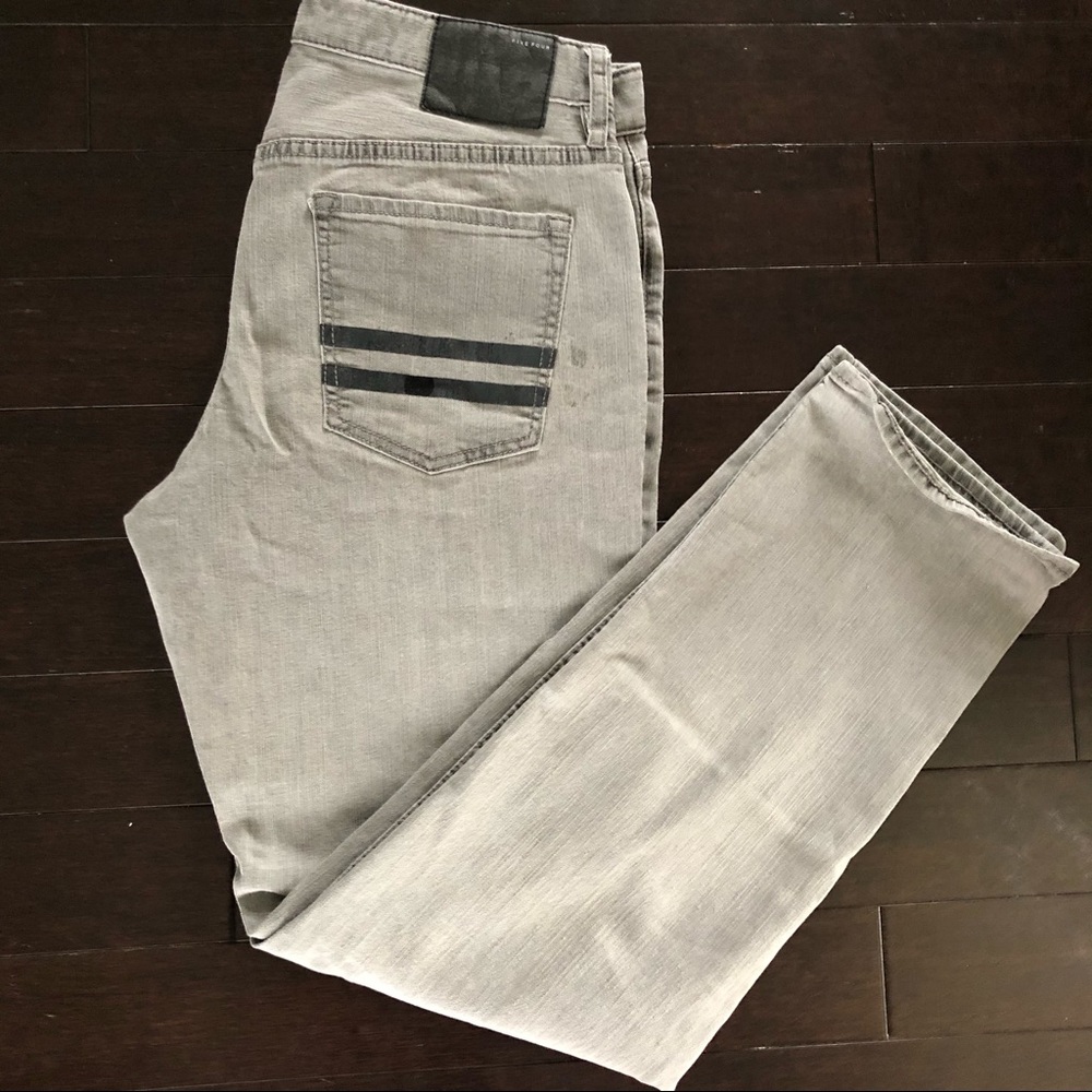 Five Four Gleason light gray straight jeans 33W